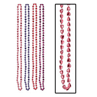 Valentine's Day Candy Heart Bead Necklaces - Bulk/48 Necklaces