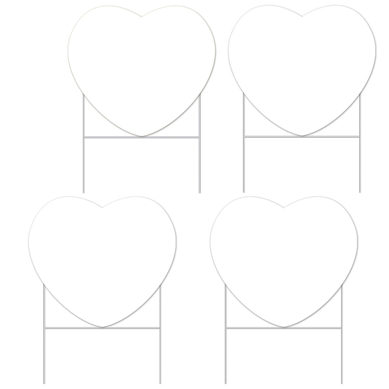 Beistle Plastic Candy Heart Yard Signs