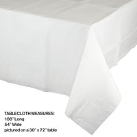White Tablecover 54