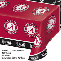 University Of Alabama Plastic Table Cover, 54