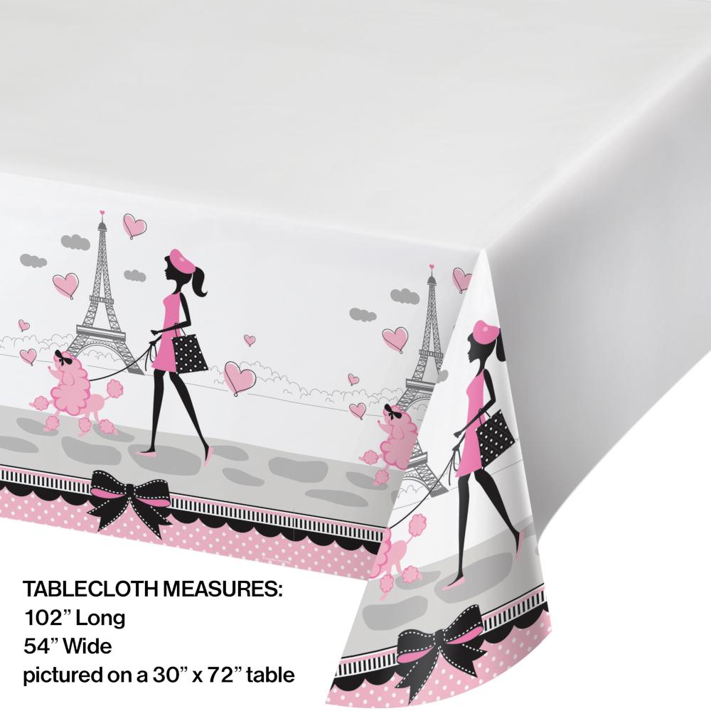 6ct Bulk Paris Party Table Covers