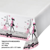 6ct Bulk Paris Party Table Covers