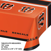 Cincinnati Bengals Plastic Table Cover, 54