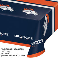 Denver Broncos Plastic Table Cover, 54