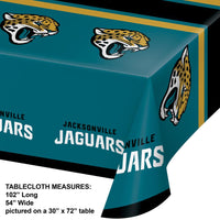 Jacksonville Jaguars Plastic Table Cover, 54