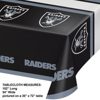 Las Vegas Raiders Plastic Table Cover, 54