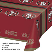 San Francisco 49Ers Plastic Table Cover, 54