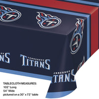 Tennessee Titans Plastic Table Cover, 54