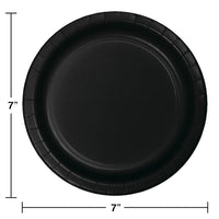 Black Dessert Plates, 75 ct