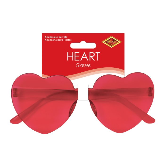 12 Pack Bulk Heart Glasses