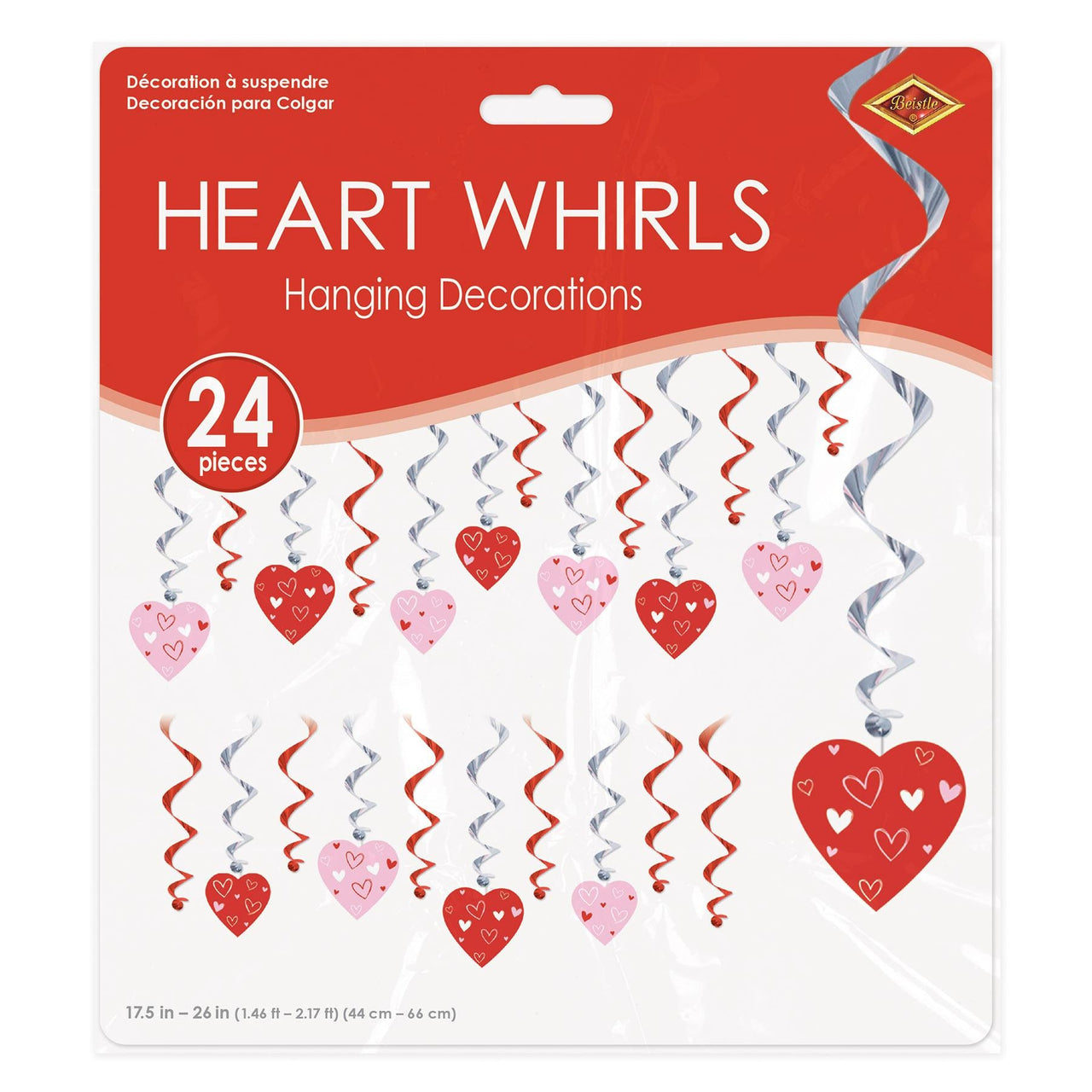 Valentine's Day Heart Whirls (24/Package)