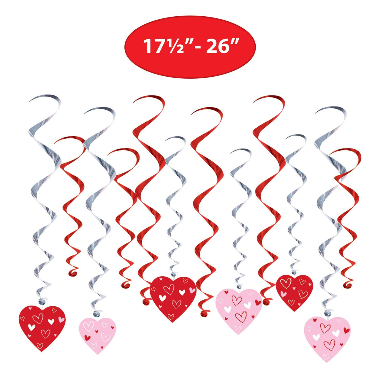 Valentine's Day Heart Whirls (24/Package)