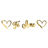 Foil Te Amo Streamer - Bulk 12 Pack