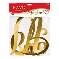 12 Pack Bulk Foil Te Amo Streamer
