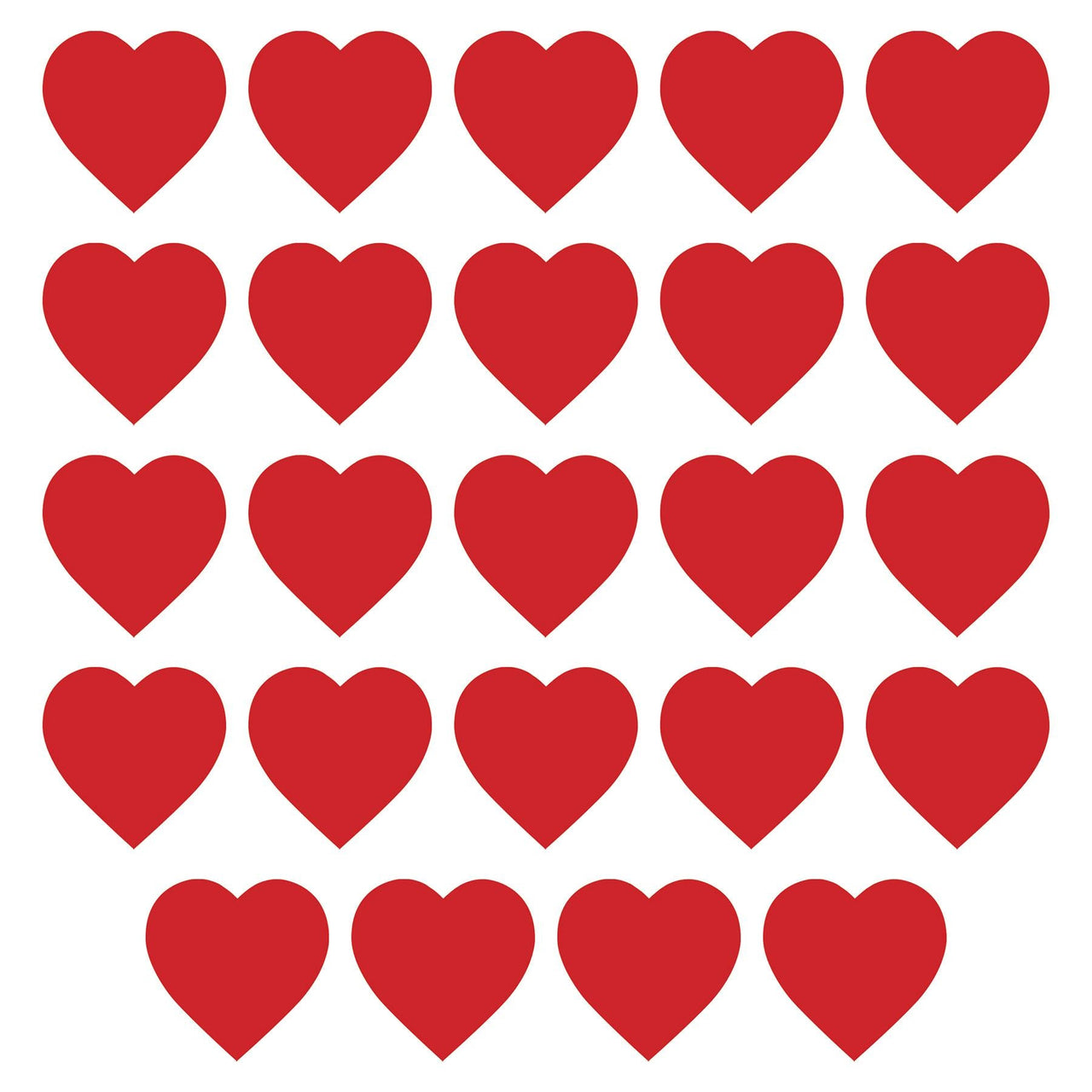 Valentines Day Party Supplies - Printed Heart Cutout