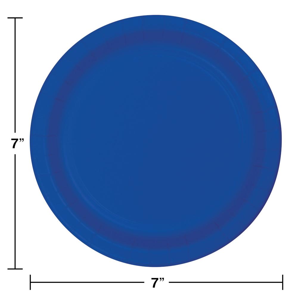 Cobalt Blue Dessert Plates, 24 ct Party Decoration