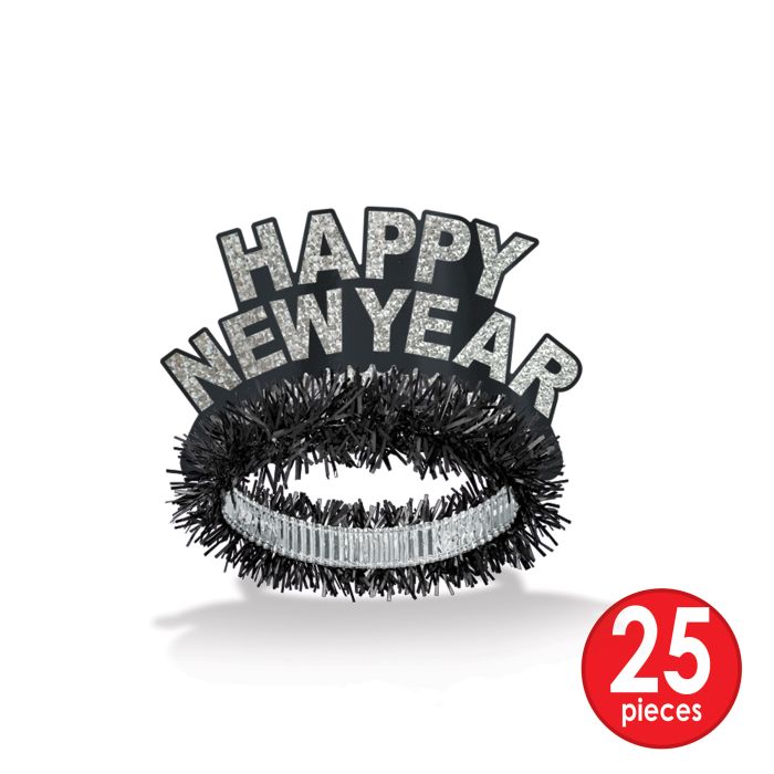 New Year "2025" Silver Party Kits for 50 People