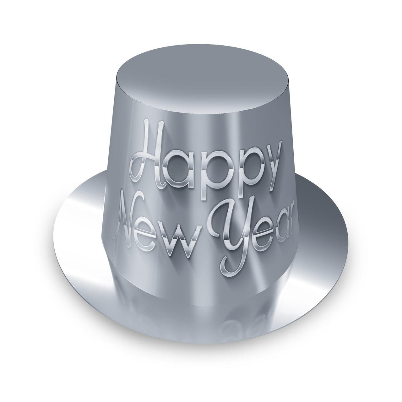 Silver New Year Hi-Hat - Bulk 25 Pack
