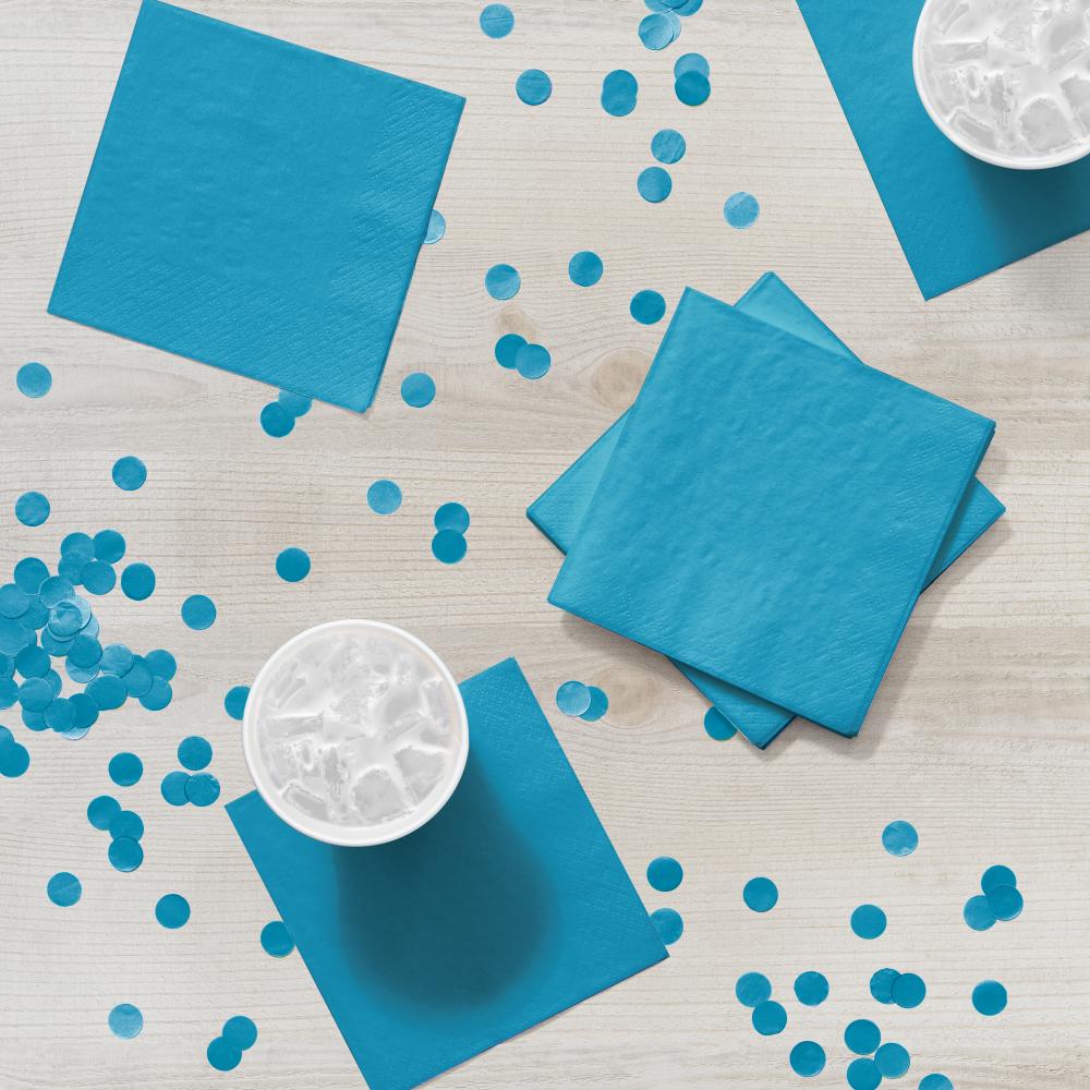 Bermuda Blue Beverage Napkin 2Ply (50/Pkg)