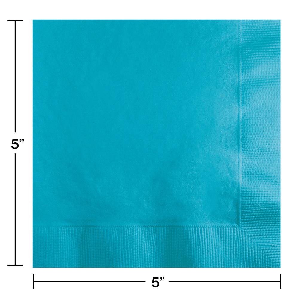 Bermuda Blue Beverage Napkin 2Ply (50/Pkg)