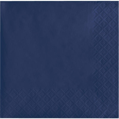 600 pc Bulk Navy 2 ply Beverage Napkins