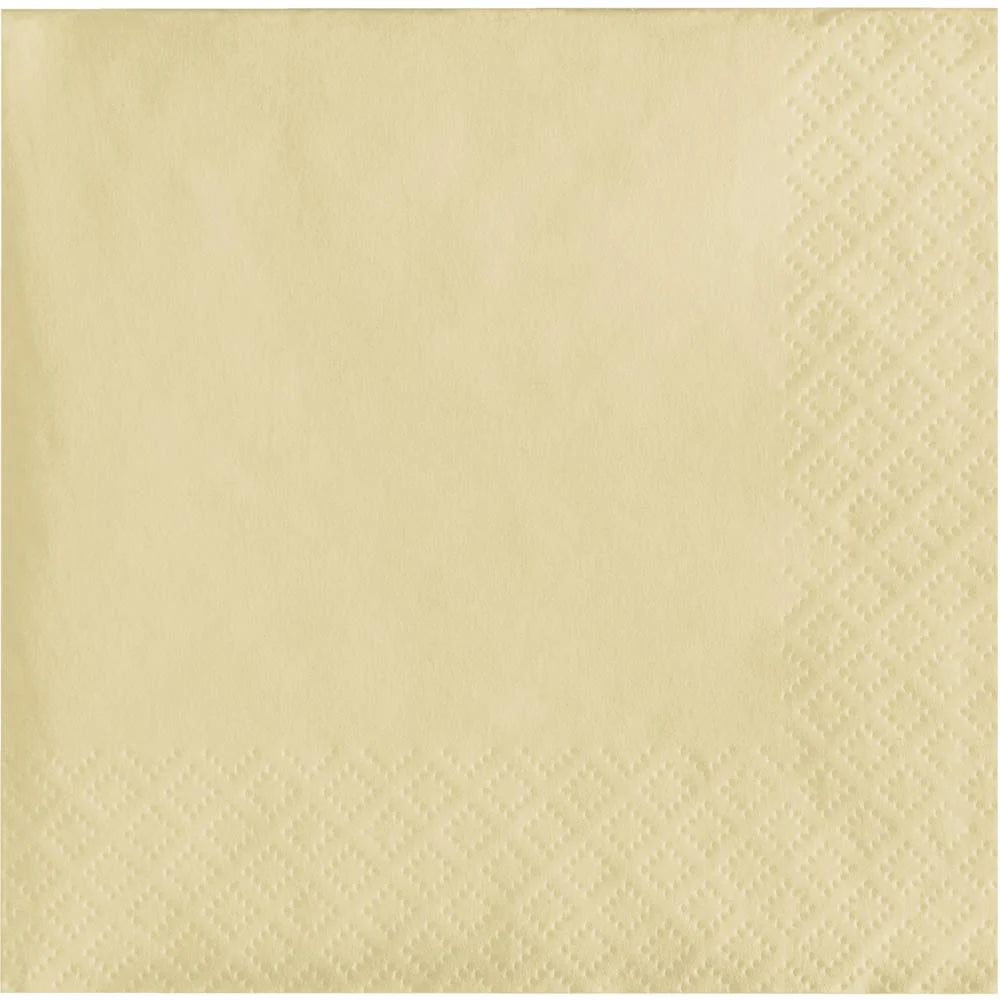 500 pc Bulk Ivory Luncheon Napkins 3 ply