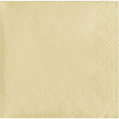 500 pc Bulk Ivory Luncheon Napkins 3 ply