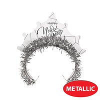 Beistle White New Year Silver Tiara (50 per Box)