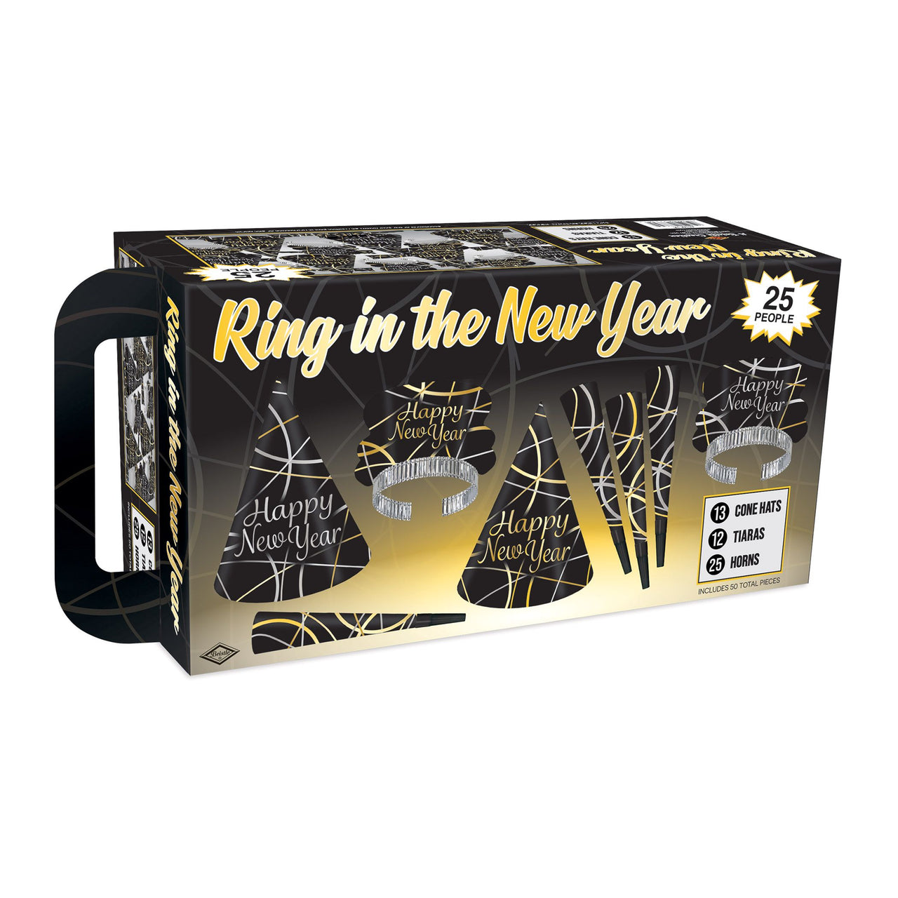 Silver & Gold New Year's Party Assortment 25 Guests