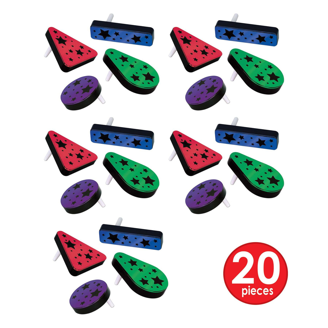 Party Accessories - Plastic Metallic Noisemakers