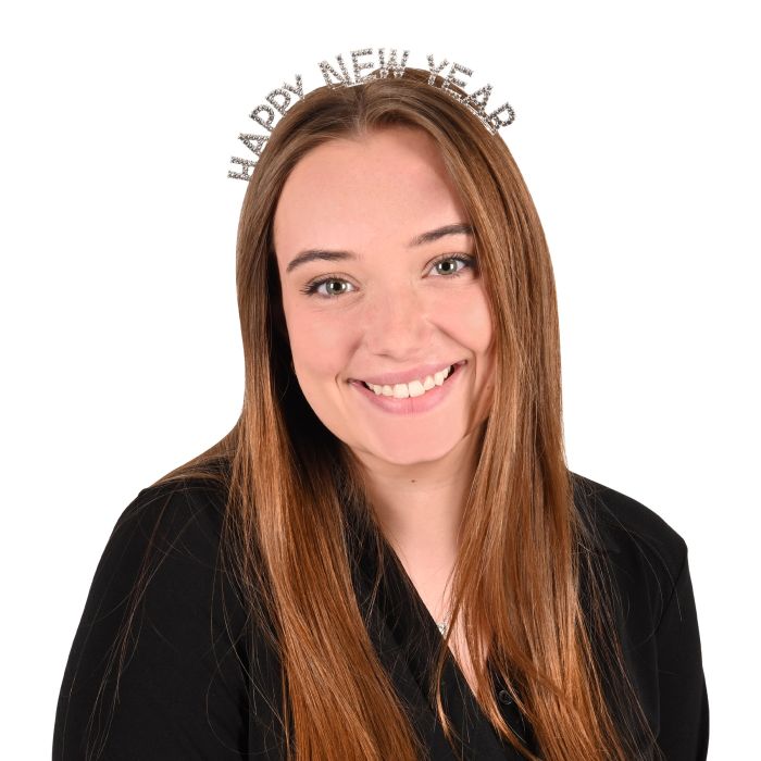 12 Pack Bulk Rhinestone Happy New Year Headband