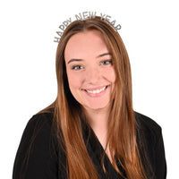 12 Pack Bulk Rhinestone Happy New Year Headband