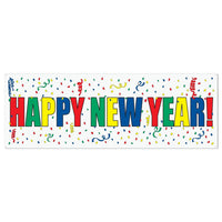 Happy New Year Sign Banner - Bulk 12 Pack