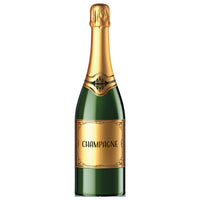 Champagne Bottle Stand-Up Prop - 4ft 10in | New Year's & Awards
