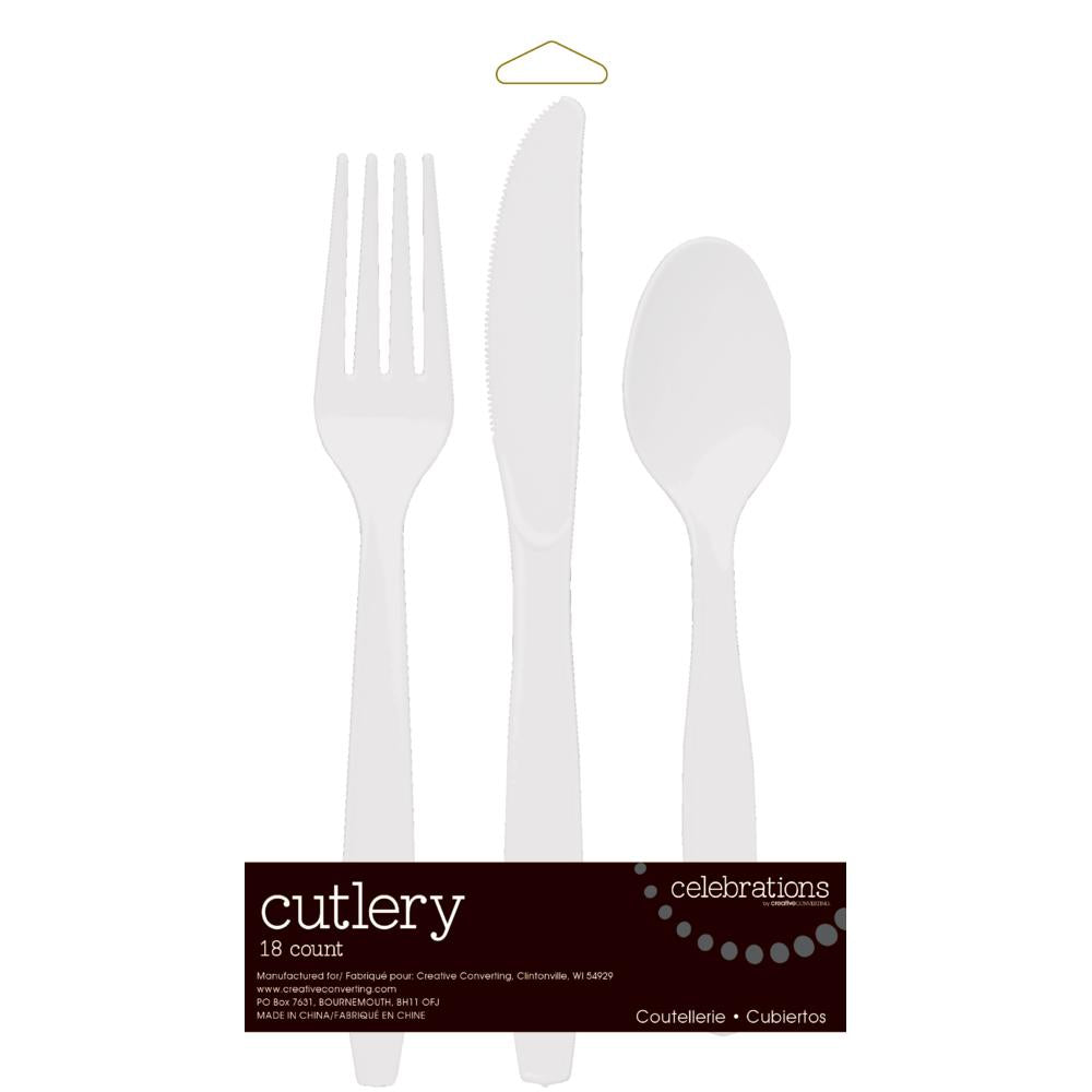 Clear Assorted Cutlery Clear, 18 ct Party Decoration