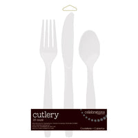 216 pc Bulk Clear Value Friendly Assorted Plastic Cutlery