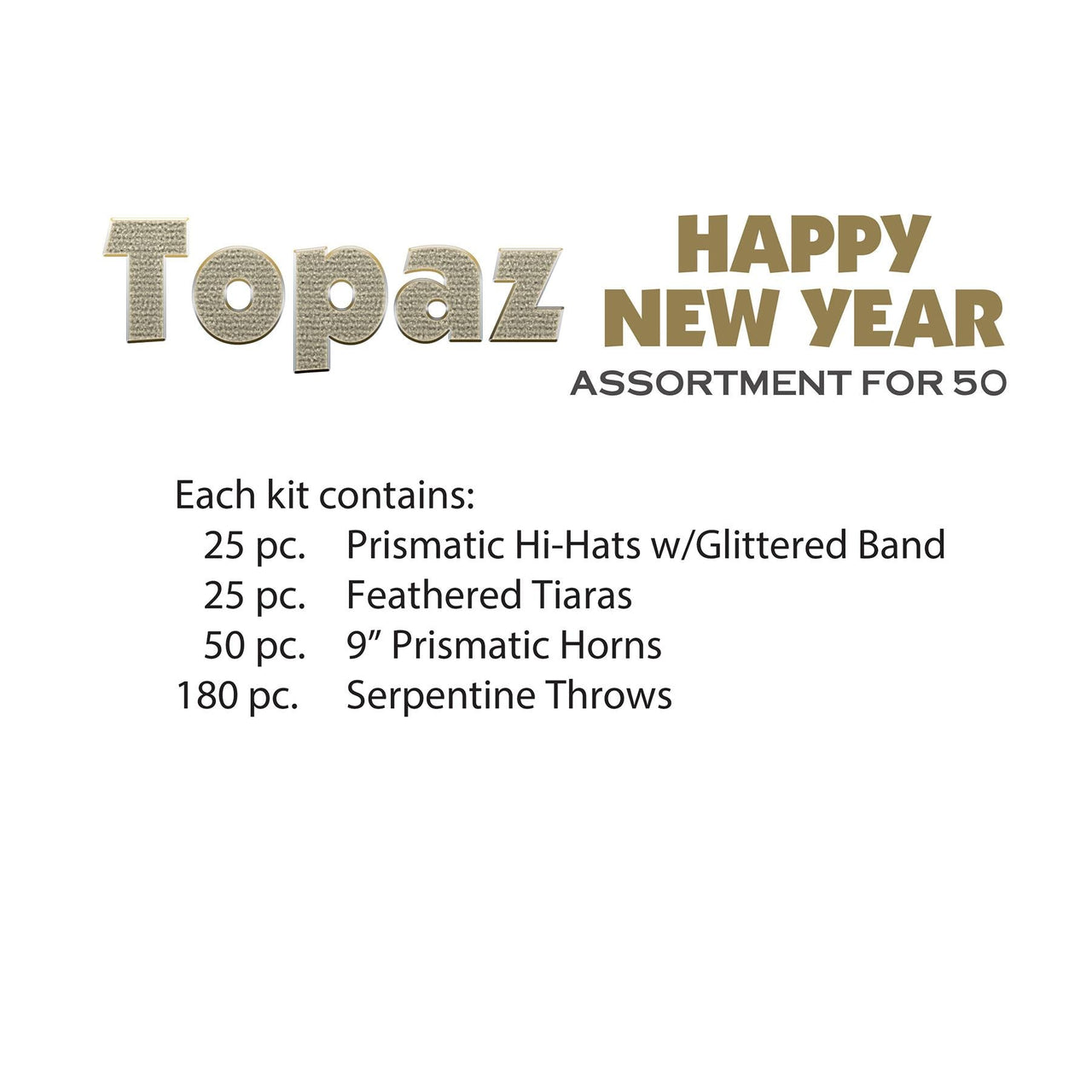 Topaz Happy New Year Assortment for 50 People