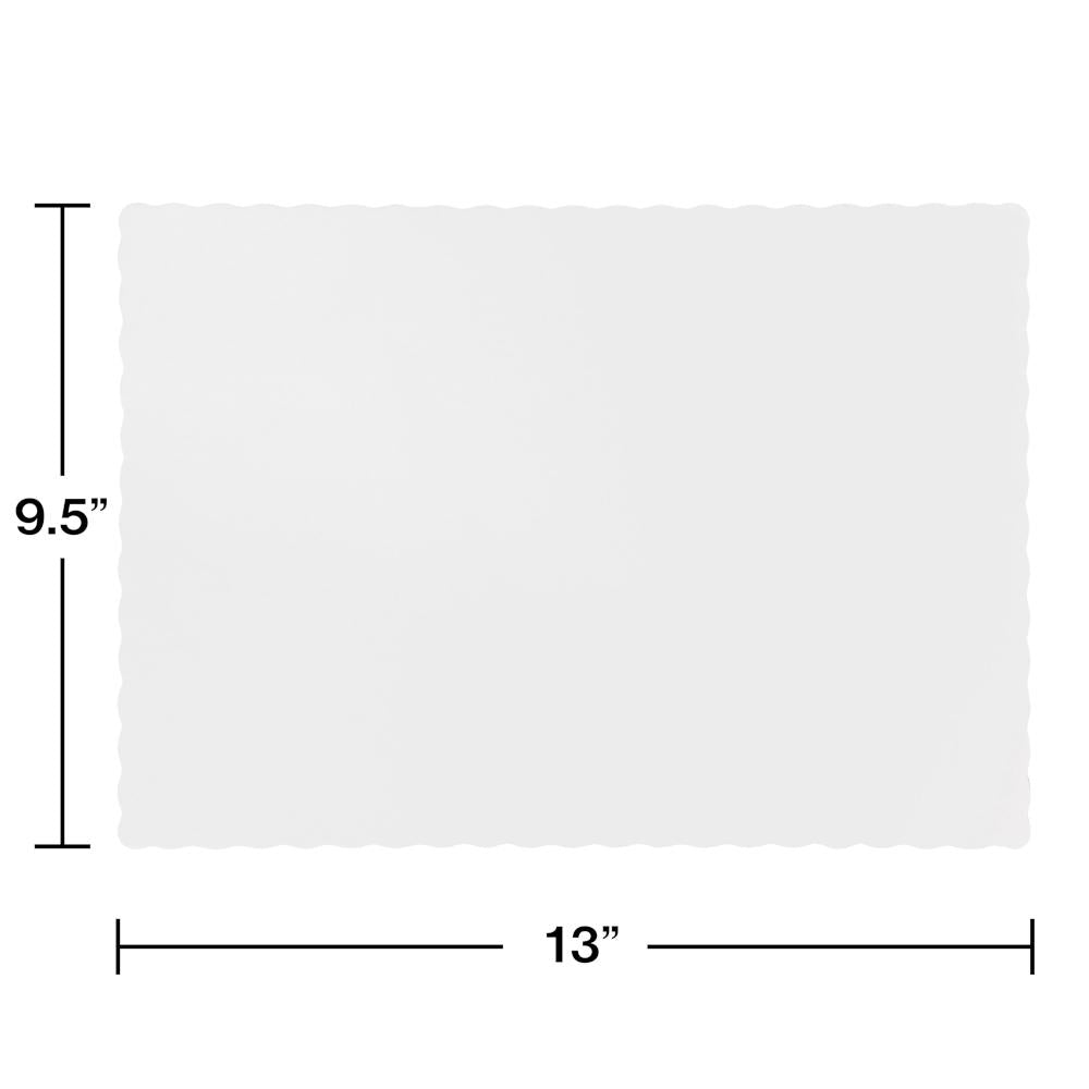 600ct Bulk White Paper Placemats