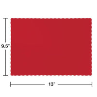 600ct Bulk Classic Red Paper Placemats