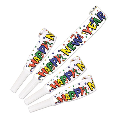 Happy New Year Blowouts - Bulk 100 Pack