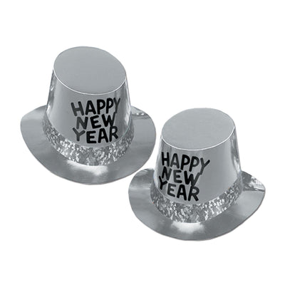 Platinum New Years Party Hi-Hat - Bulk 25 Pack