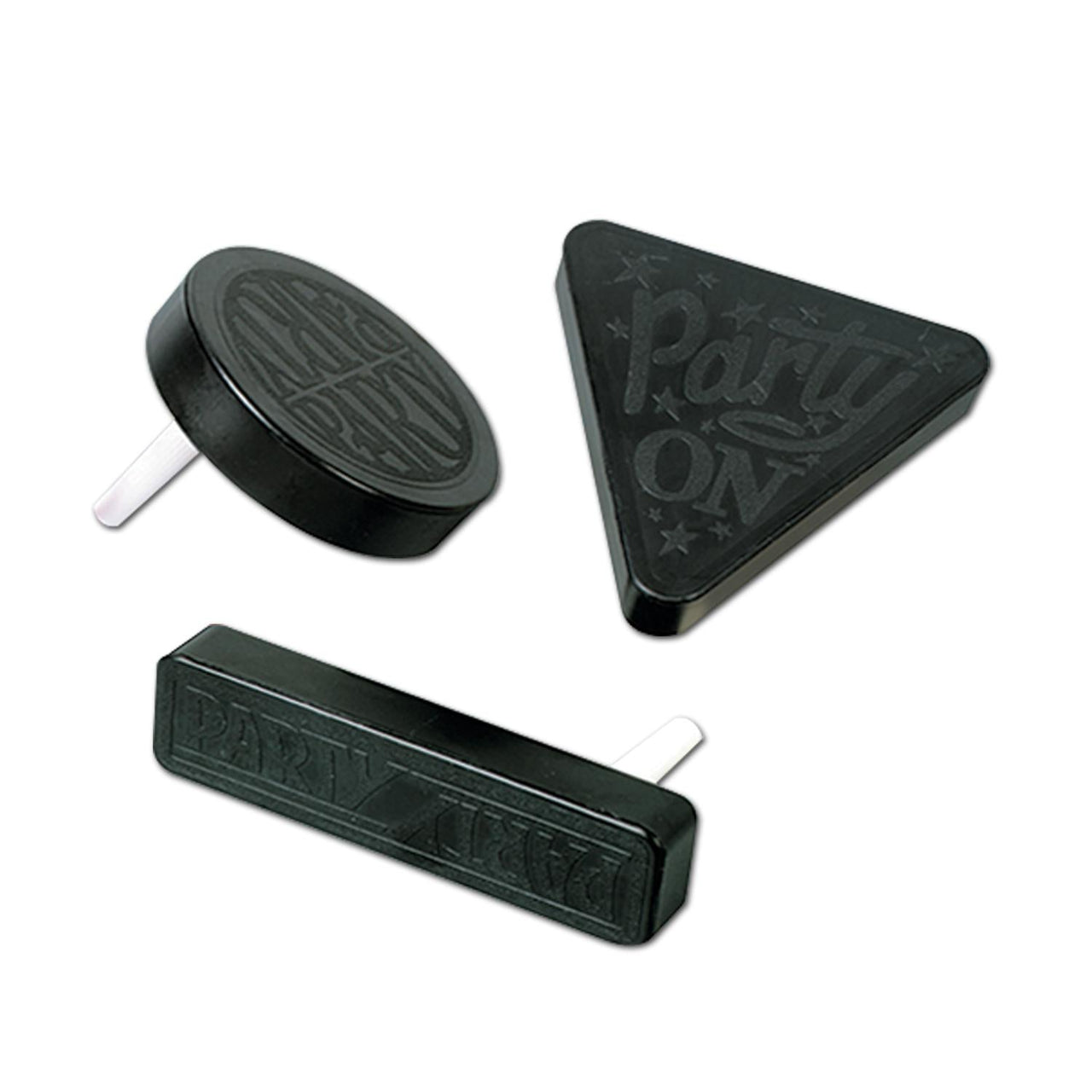 New Year's Eve Racket Raise 'N Noisemakers black - Bulk 20 Pack