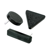 New Year's Eve Racket Raise 'N Noisemakers black - Bulk 20 Pack