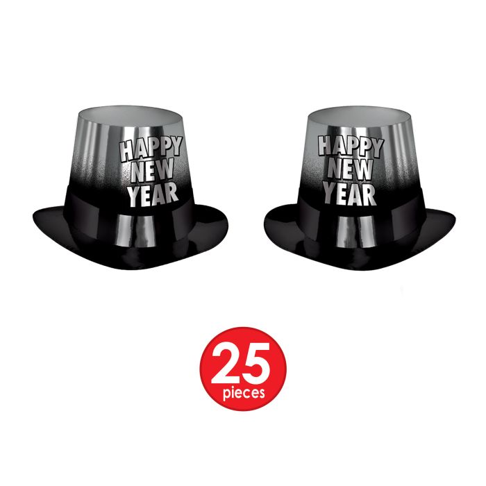 Silver Entertainer New Year's Eve Party Kit for 50 People