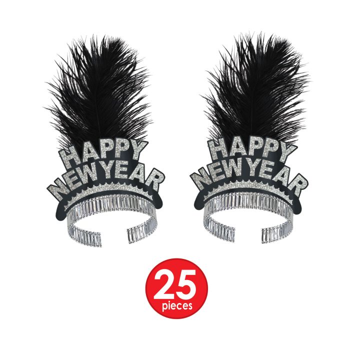 Silver Entertainer New Year's Eve Party Kit for 50 People