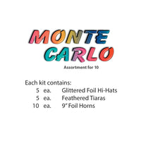 The Monte Carlo New Year's Eve Party Kit for 10 People