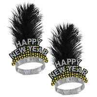Silver/Gold Cheers To The New Year Tiara - Bulk 50 Pack