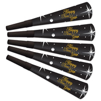 New Year's Eve Shimmer Horns - Bulk 100 Pack