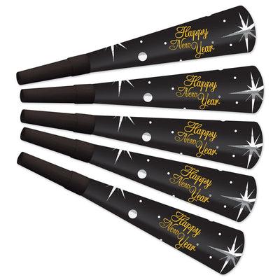 New Year's Eve Shimmer Horns - Bulk 100 Pack