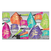 New Year's Eve Neon Burst Party Kit for 10